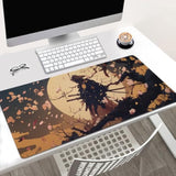 Japanese Style Gaming Mouse Pad, Extended Xxl Desk Mat With Cherry Blossom Art, 31.5 X 15.7 Inches, Non-Slip Base