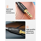 CableCreation Aux Cable (6FT/1.8M), 3.5mm Audio Cable Male to Male, 1/8 inch Auxiliary Stereo Jack Cord for Headphone, Phone, Car Stereos, Speaker and More(with Aux Port)