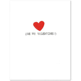 Binary Computer Valentine'S Day Card (4.25" X 5.5") By