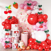 Cherry Balloon Arch Kit: Red, Pink & White Garland
