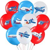 45PCS Airplane Balloon Party Set – "Time Flies" Birthday Decorations for Kids & Baby Shower