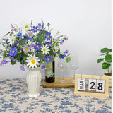 12 Pcs Artificial Spring Flowers Blue Rustic Blue And White Artificial Flowers Wildflower Floral Stems With Daffodils Daisy Flower Picks For Vase Table Centerpieces Kitchen Spring Decor