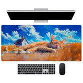Extra Large Gaming Mouse Pad, Cute Computer Desk Mat, 35.5X15.7 Inches, 4Mm Thick Non-Slip Rubber Base, Water Resistant For Home/Office