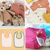 Plastic Snaps For Clothing - No-Sew Plastic Snap Buttons - T5 Snap But