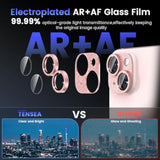 For Iphone 15 / Iphone 15 Plus Camera Lens Protector, Metal Aluminum Alloy Tempered Glass Cover Camera Screen Protector Accessories, Case Friendly For Iphone 15 / Iphone 15Plus 2023