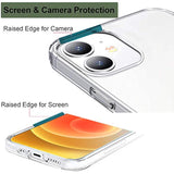 Case Compatible With Iphone 12 Mini Case Clear With Design Slim Protective Soft Tpu Bumper Embossed Pattern 5.4 Inch (Flower Bouquet)