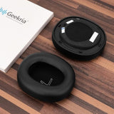 Geekria QuicFit Replacement Ear Pads for Edifier W860NB Pro Headphones (Not Compatible with Edifier W860NB Gen1), Repair Parts (Black)