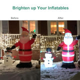 12V White Replacement Lights For Inflatables With Self Adhesive Pad 20Pcs 3 Led - Ideal For Yard Holiday Inflatables, Ch
