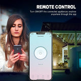 Smart Wall Outlet, Tamper Resistant Outlet Compatible With Alexa And Google Assistant, Remote Control, Etl & Fcc Approvel Samrt Receptacle, Requires 2.4 Ghz Wi-Fi, No Hub Required, Black