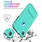 For Xr Case Waterproof,Shockproof Dustproof Ip68 Full-Body Sturdy With Kickstand Case Built-In Screen Protector,Underwater Full Sealed Cover Protective For Xr (Teal)