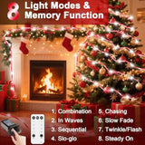 101Ft 620Led Candy Canes Rope Lights With 8 Lighting Modes, Candy Cane Christmas Lights Waterproof Christmas Lights Decoration For Party Garden Yard Halloween Holiday Tree Decoration