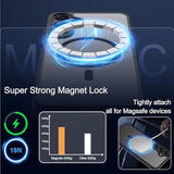 Magnetic Samsung Galaxy A16 5G Phone Case with Screen Protector and Built-in Magnets for Military Grade Drop Protection and Anti-Fingerprint Matte Finish