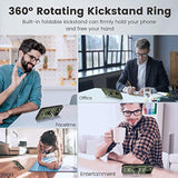 For Iphone 14 Case, Iphone 13 Case With Camera Cover & Kickstand With Built-In 360°Rotate Ring Stand Heavy Duty Protective Phone Cover Case For Iphone 14 & Iphone 13 - Green