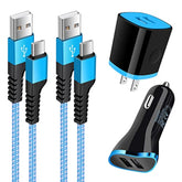 For Motorola Usb-C Car Charger+Fast Charger Block+2 Type C 3Ft Cables For Moto G Stylus 5G/G Power(2025)/Edge+/Moto G(2024)/Edge 40, Defy 2/Moto G51/G50/G10, Google Pixel 9/8A/7A, Samsung S25 S24 S23