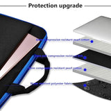 Laptop Sleeve 13-14 Inch Case Briefcase Compatible With Pro 14 Inch M4/M3/M2/M1 All Model Of 13.3 Inch Mac Air/Pro, Xps 13 14, Most Popular 13"-14" Notebooks,B01K02