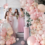 Dusty Pink Balloon Garland Kit: Pastel Party Decor