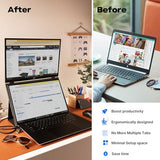 Mobile Pixels Duex Float 2 Pro 16" 2.5K Portable Laptop Monitor, Ultra-Thin Dual Laptop Screen Extender With Built-In Kickstand, Usb-C/Hdmi Plug And Play, Built-In Speakers, For Mac, Windows, Phone