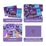 30 Pack Gaming Birthday Party Invitations Cards With Envelopes Game Party Supplies Fill In Birthday Invite Cards Stickers For Kids Boys Girls Video Game Lovers Birthday Party Decorations Favor