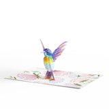 Happy Mothers Day Hummingbird Pop Up Card,5 X 7”, 3D Greeting Card For Mom Or Wife, Pop Up Mother'S Day Card, Happy Mother'S Day