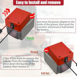 2 Pack Power Wheel For Milwaukee For M18 18V Battery Adapter, Power Wheels Battery Converter Kit With Fuses & 14Awg Wire & Control Switch Use For Diy Ride On Cars, Modified Rc Toys, Rc Truck, Robotics