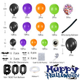 alloween Balloon Garland Arch Kit with BOO, Spider & Confetti Balloons Party Decor