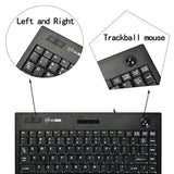 Mcsaite Wired Trackball Keypad - Keyboard And Roll Mouse Combo - 11.8X7.5X1.4 Inches - For Pc Laptop Notebook Desktop - Us English Layout - Black