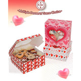 Valentine Bakery Box With Original Unique Design 60Packs 6X6X3 Cookie Boxes Pastry Box For Valentine'S Day