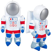 Astronaut Inflates, Set Of 2, Inflatable Astronaut Toys With Hanging Tag, Decorations For Outer Space Themed Party Decorations, 22 Inch Long Party Inflates, Fun Pretend Play Accessories