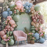 Pastel Balloon Arch Kit: Double Stuffed Baby Shower Garland