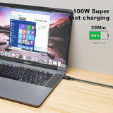 10Ft Usb-C 3.1 Gen 2 Cable 10Gbps Data Transfer, 60Hz Video Output, 4K Display