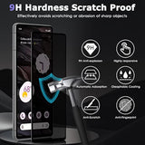 [2 Pack For Google Pixel 7A Privacy Screen Protector,9H Hardness Tempered Glass Screen Protector For Google Pixel 7A 6.1",Anti-Scratch Case Friendly Easy Install Bubble Free