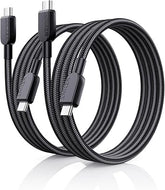 2 Pack 6FT USB C to USB C Cable 240W Fast Charging Cord Black