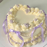 30 Pcs Bow Cupcake Toppers Bowknot Ribbons Bow Girls Birthday Cake Decorations Bow Cake Toppers Bowknot Cupcake Picks For Wedding Bridal Birthday Anniversary Baby Shower Party Supplies Purple