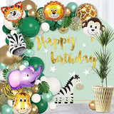Jungle Safari Animal Balloons 6 Pack Zoo Theme Birthday Baby Shower Party Decor