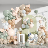 Dusty Green Nude Balloon Garland Kit  Neutral Arch for Baby Shower, Wedding & Birthday Decor