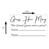 Guess How Many Game Cards Set Of 50 Shower Games Bridal Shower Baby Shower