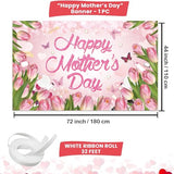 Happy Mothers Day Banner Backdrop Mothers Day Decorations 71x43in