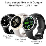 16-Pack Bling Case Compatible With Google Pixel Watch (41Mm), Tpu Flexible Glitter Screen Protector, Sparkling Face Cover For Pixel Watch 1/2/3 (16 Colors)