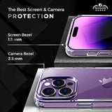 For Iphone 14 Pro Max Case With Belt Clip, Shockproof Protective Bumper & Slim Cover Holster Case With Clip, Not Yellowing Phone Case For Apple Iphone | Crystal Clear