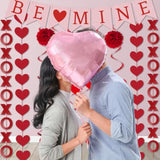 21 Pcs Valentine'S Day Decoration Set, Pre-Assembled Be Mine Banner, H