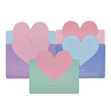 100Pcs Foldable Love Heart Greeting Cards Valentines Day Cards For Christmas Wedding Flower Birthday All Kinds Of Greeting Card