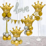 6Pcs Gold Crown Foil Balloons Party Decorations.Birthday Party&Wedding &Bridal Shower Supplies