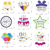 9Pcs Rainbow Happy Retirement Decorations Table Centerpieces Iridescent Colorful Theme Retirement Honeycomb Centerpiece Party Supplies Happy Retired Goodbye Adventure Awaits Table Topper