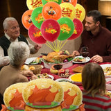 Thanksgiving Balloons 15Pcs Turkey Foil and Latex Balloons for Party Decor Birthday Harvest