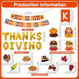 Thanksgiving Decorations Indoor Banner Hanging Swirls Balloons for Home Party Decor