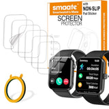 Compatible With Iowodo R30 Pro And Blackview R50Pro 1.85”, Soft Smart Watch Screen Protector, Tpu, 6-Pack, Full Coverage, Bubble Self-Healing