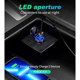 Usb C Car Charger, 60W/5A Super Mini Fast Car Charger Cigarette Lighter Adapter Qc3.0 & Pd Type C Dual Port