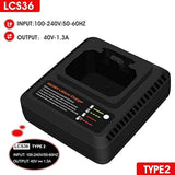 40V Max Fast Charger For Black+Decker Lcs36/Lcs40, Compatible 36V/40V Max Lithium Ion Battery Lbxr36/Lbx36/Lbxr2036/Lbx2040 Battery Charger