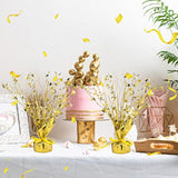 3pc Gold Metallic Foil Spray Star Centerpieces for 2026 New Year