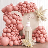 Dusty Pink Balloon Arch Kit: Boho Party Decor, Assorted Sizes